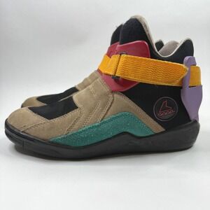VTG 90s Metroblade Rollerblade Inline Skate Shoes Women 7 Retro Multicolor Suede